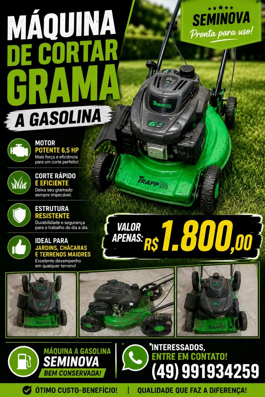 Máquina de cortar grama  - Foto 2