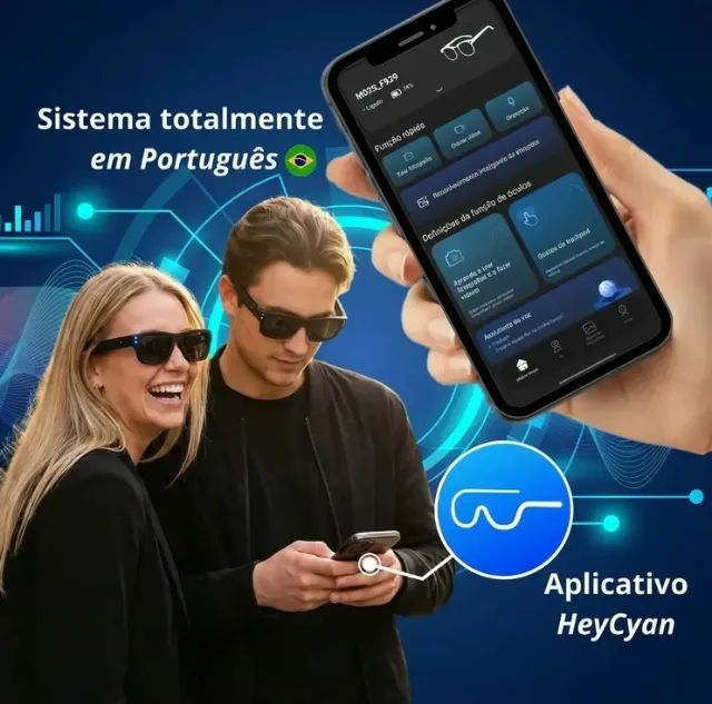 Óculos Inteligente com Câmera , Lente Polarizada e Proteção UV - Foto 5