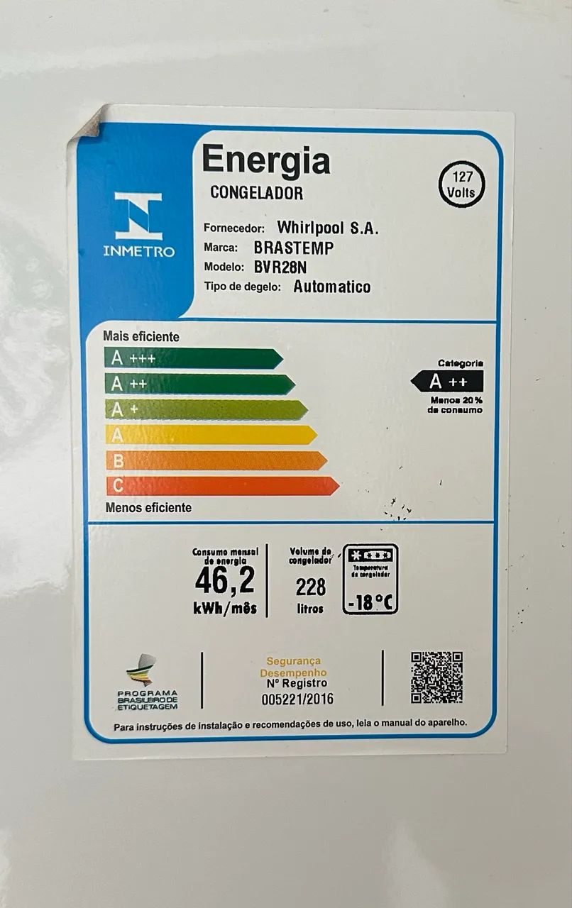 Freezer Vertical Brastemp 228L - Foto 3