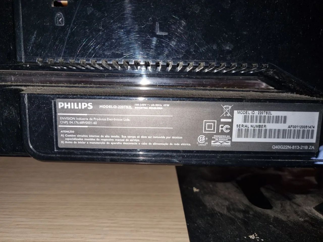 Monitor/TV Philips 22" Full HD - Modelo 220TS2L - Foto 2