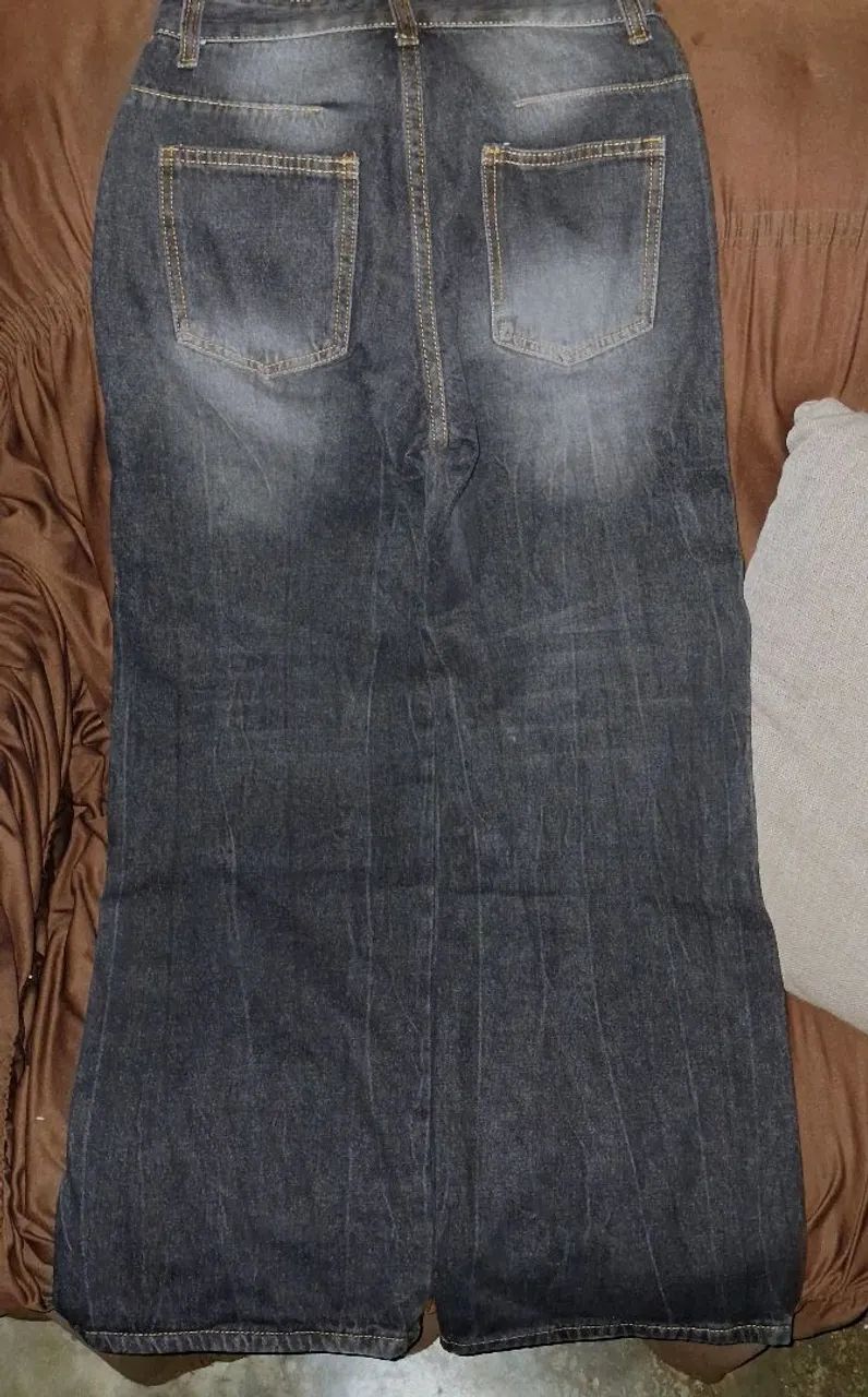 Calça Jeans Y2K Flare Preta - Foto 3