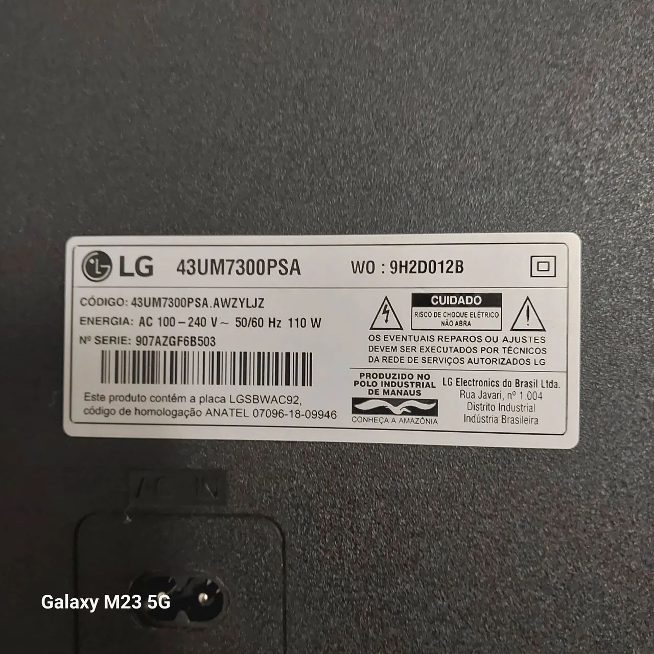 TV LG 43 POLEGADAS