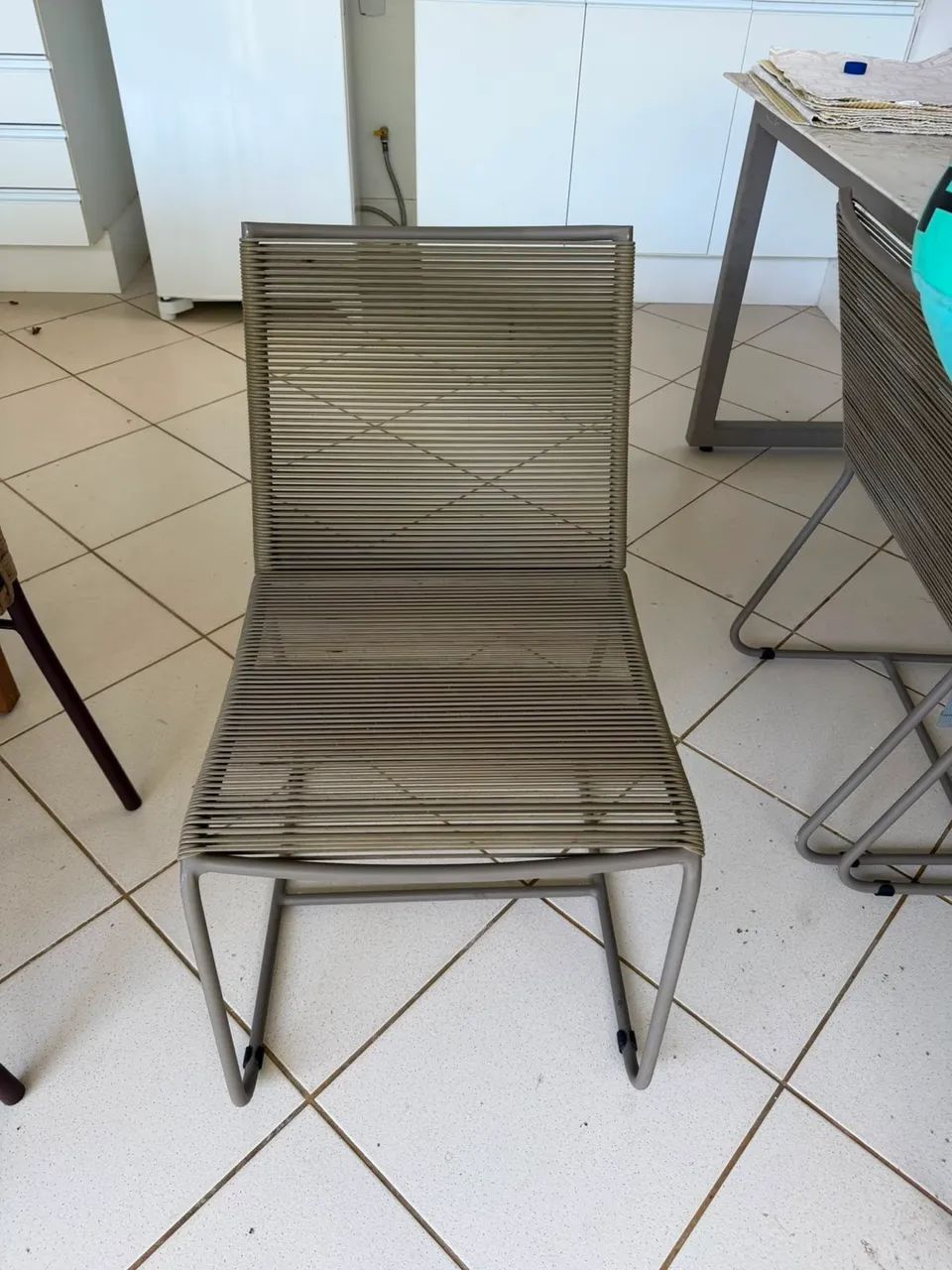 Cadeira de corda de couro Tokstok  - Foto 3