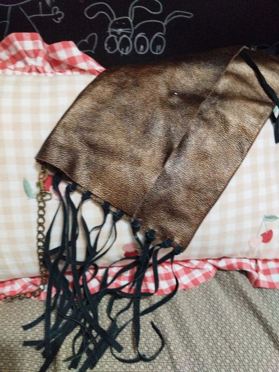 Bolsa jovem de couro 