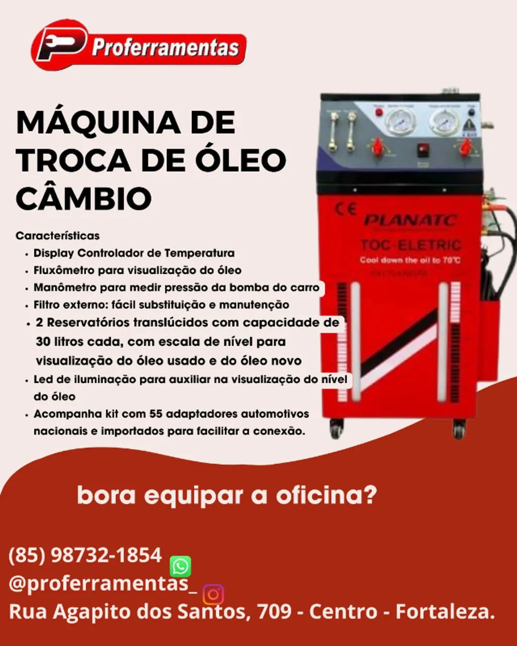 MAQUINA TROCA DE OLEO DE CAMBIO AUTO ELETRICO