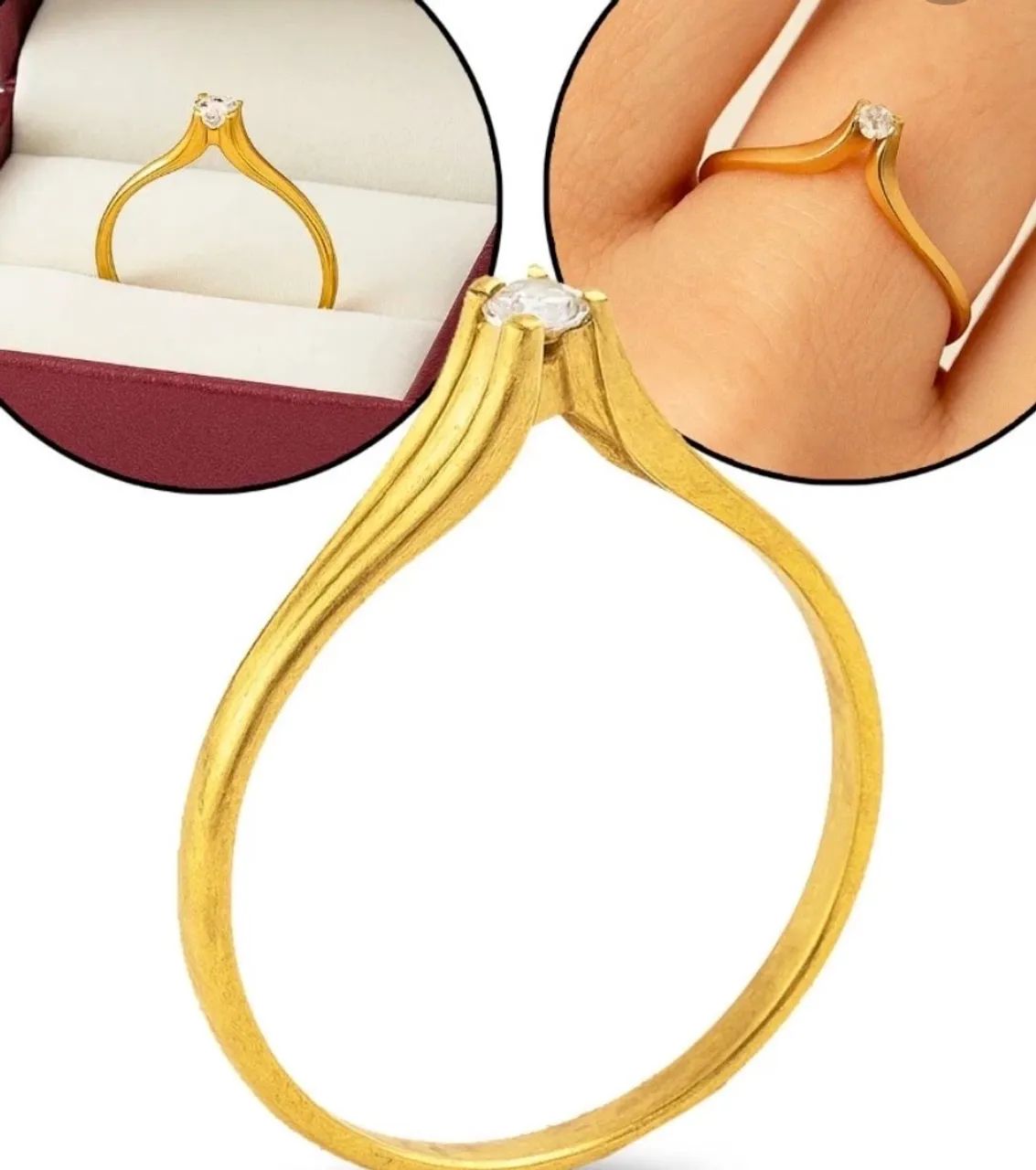 Anel de ouro 18k