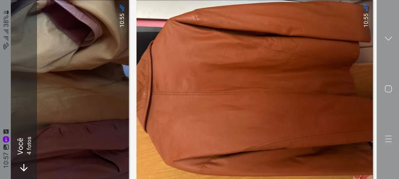 Vende jaqueta de couro - Foto 4