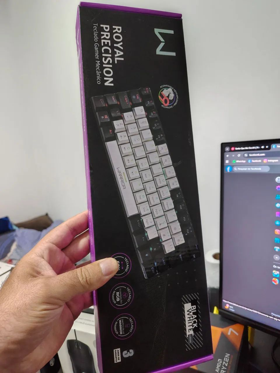 Teclado mecânico Warriors RGb 