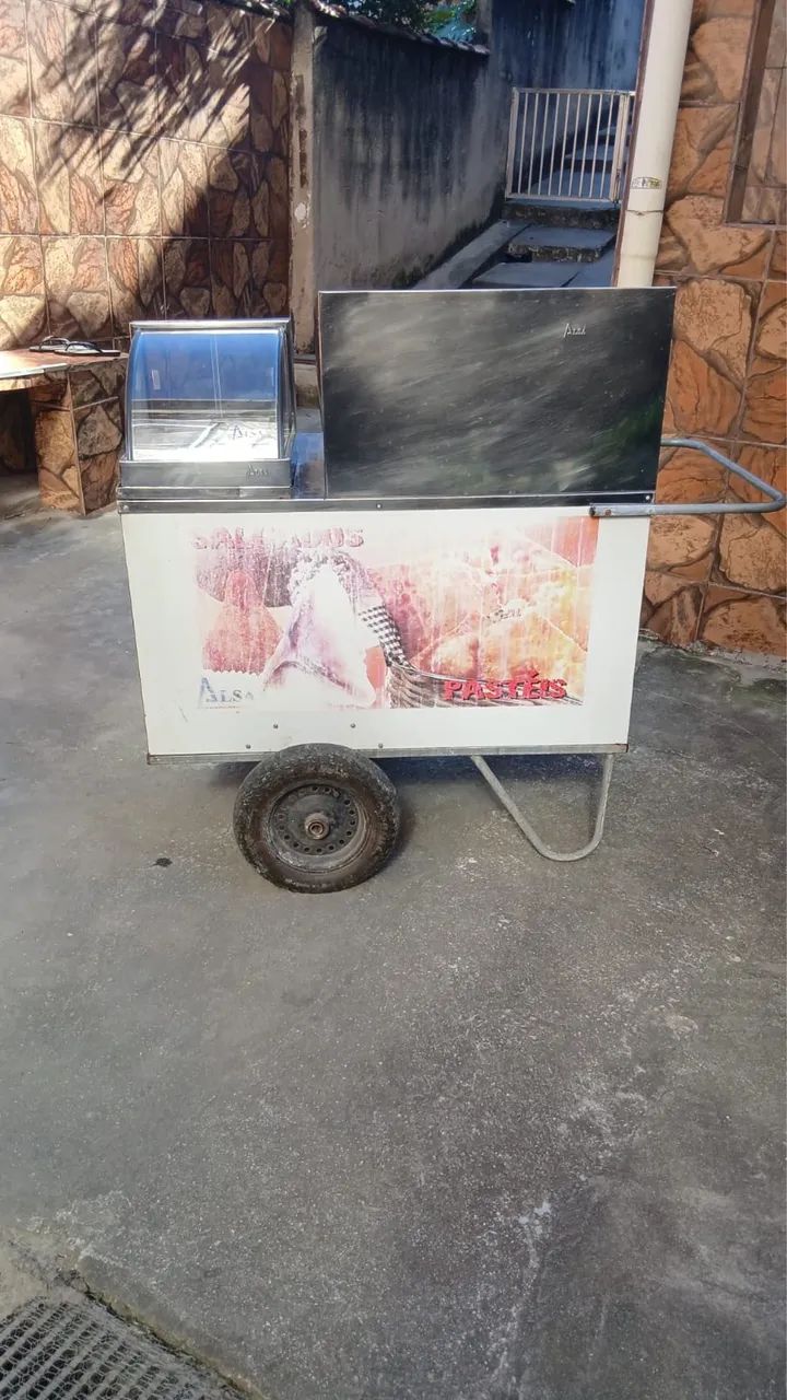 Carrinho com fritadeira e estufa - Foto 2