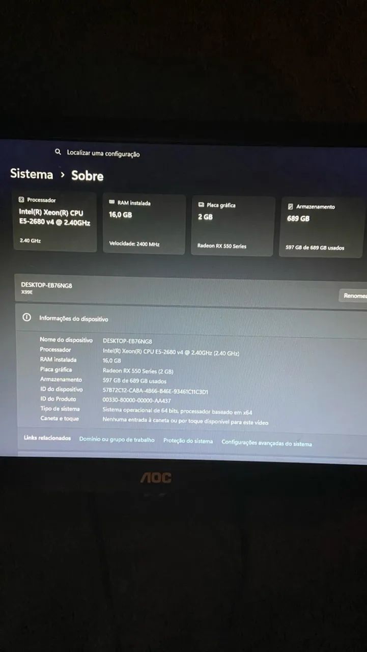 Computador gamer 