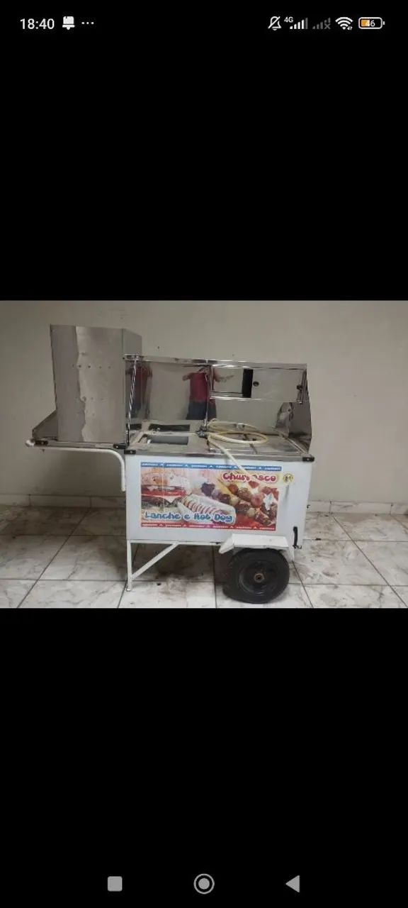 Carrinho de cachorro quente 