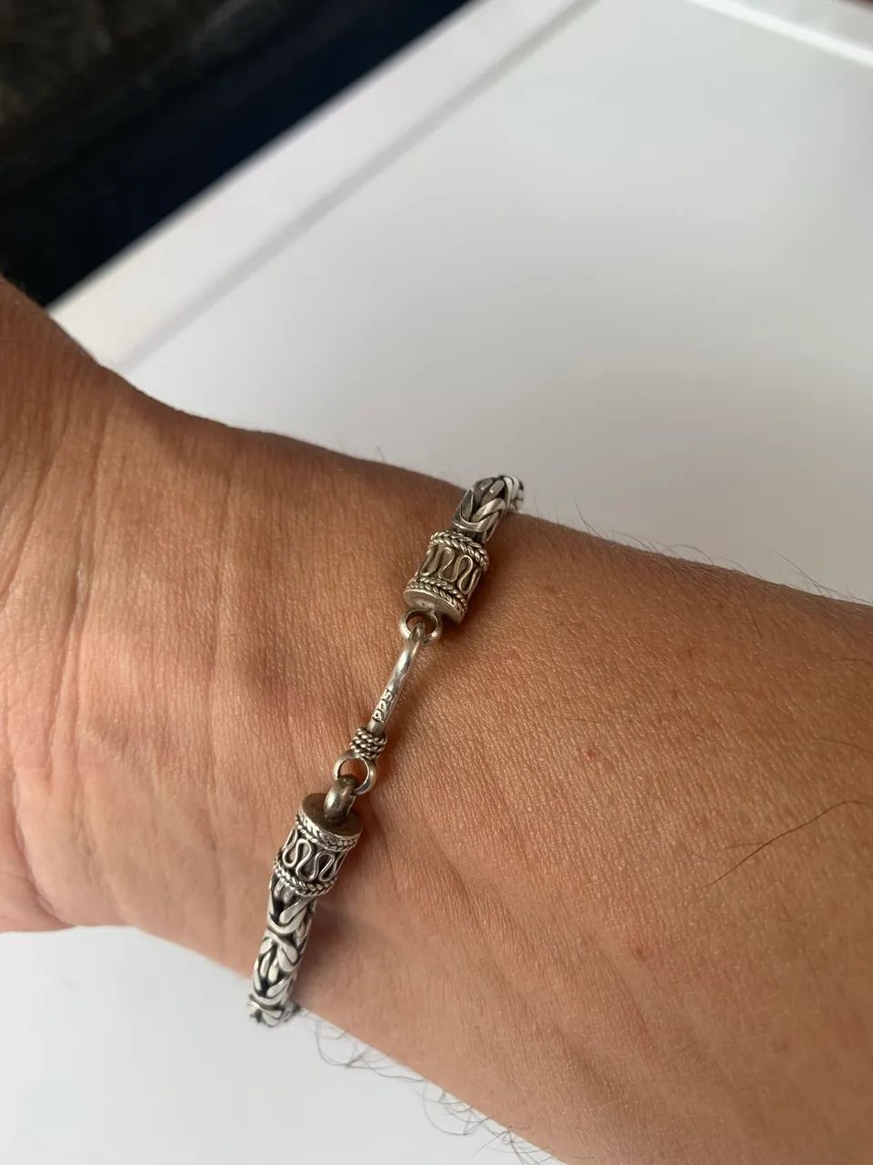 Pulseira de prata de Bali Original - Foto 2