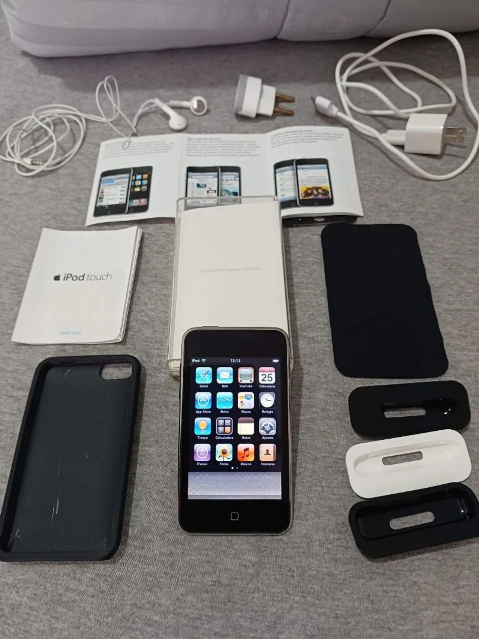 RELÍQUIA ABSOLUTA: iPod Touch 2ª Geração (A1288) + iPhone 3GS funcionando e caixas