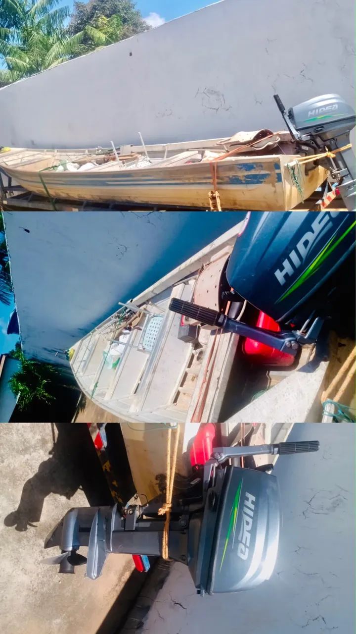 Canoa e motor de popa - Foto 3