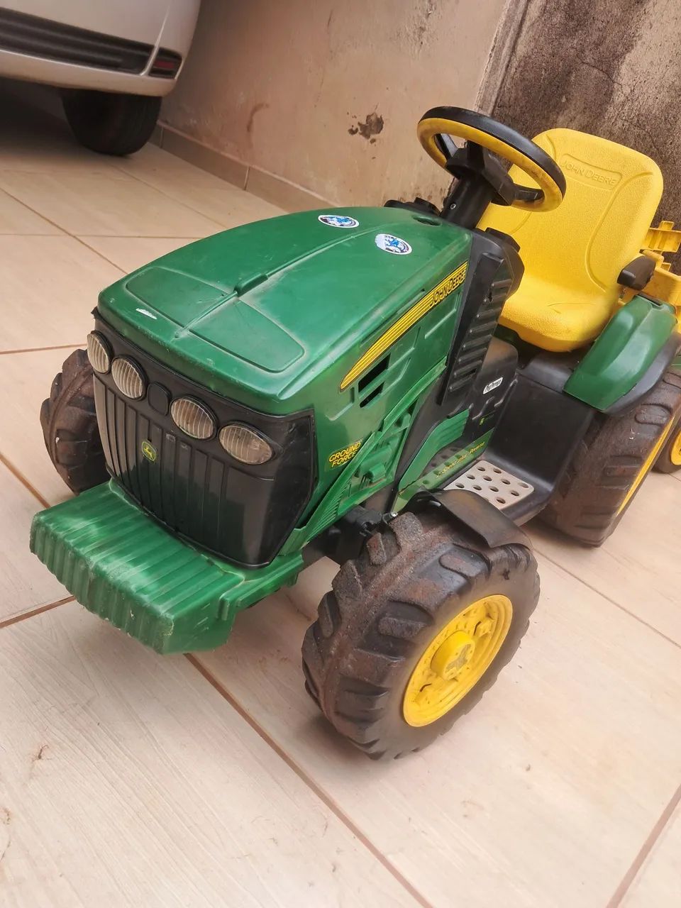 Trator eletrico infantil john deere - Foto 3