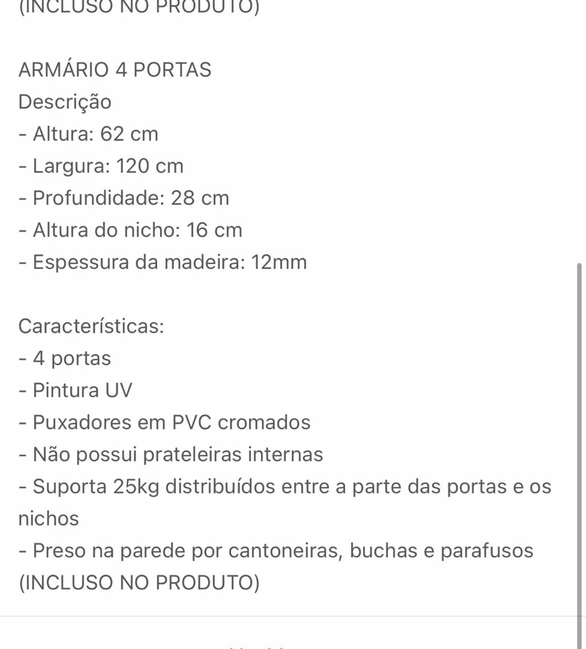 ARMÁRIO SUSPENSO - Foto 4