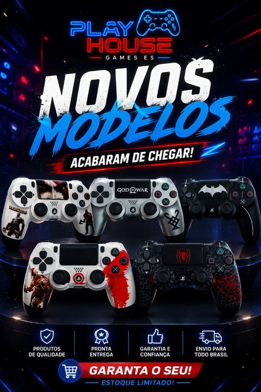 Controle PC TV PS4 personalizados sem fio 