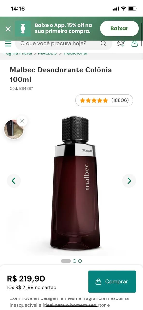 Perfume  e desodorante malbac - Foto 5