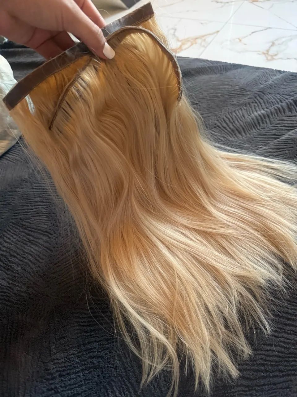 Cabelo loiro 100% humano  - Foto 2