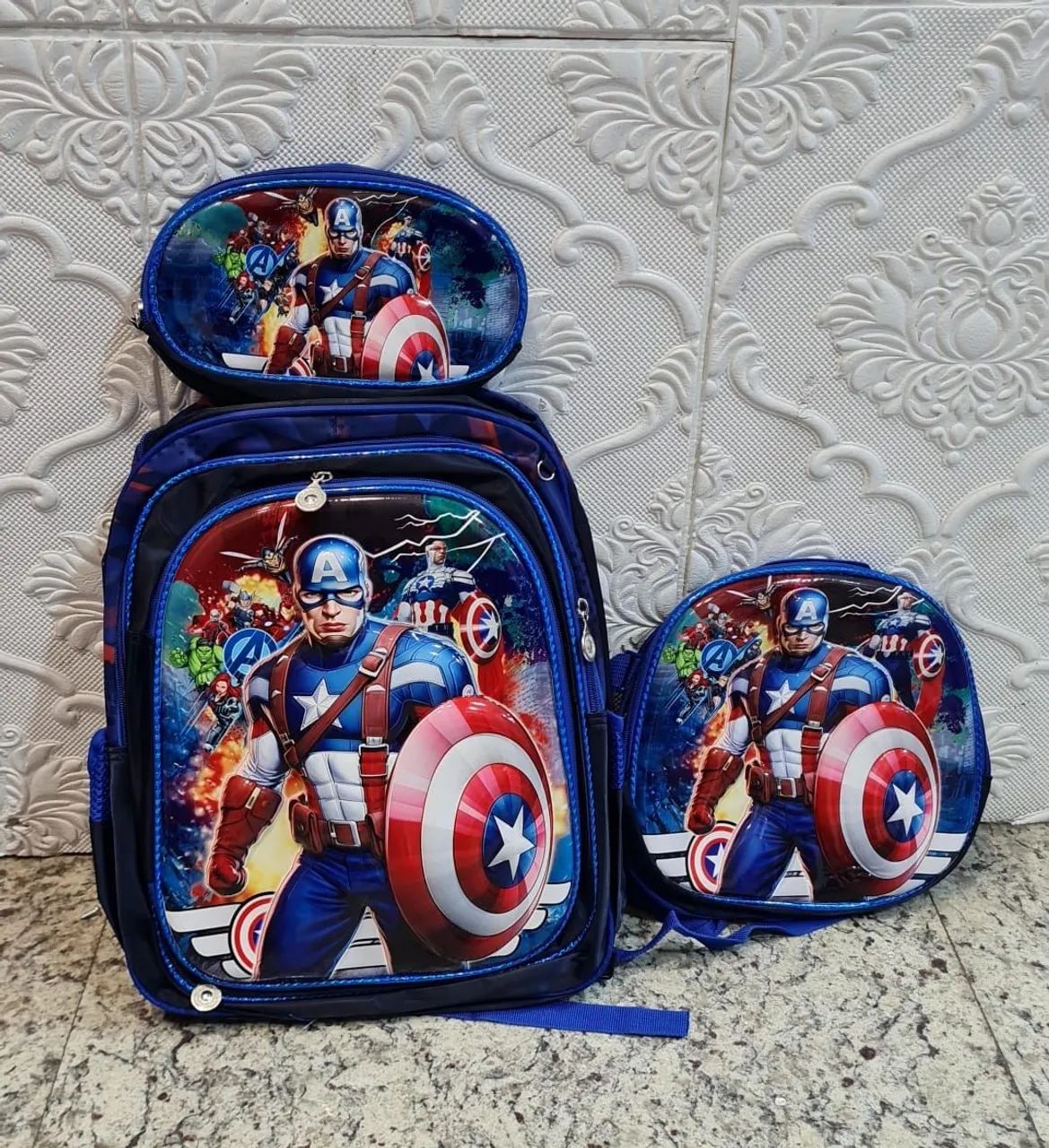 Kit escolar 3 peças 