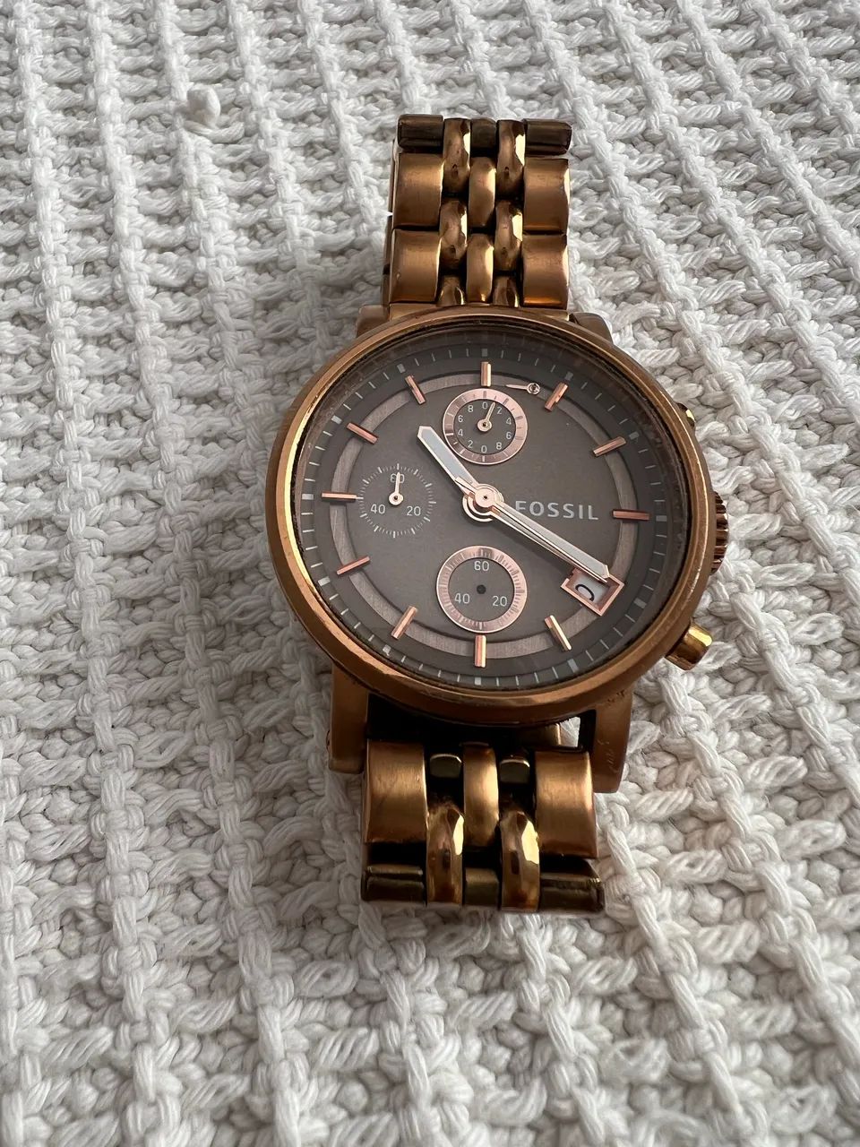 Relógio Fossil Feminino Rosé Bronze Importado | Elegante e Sofisticado - Foto 5
