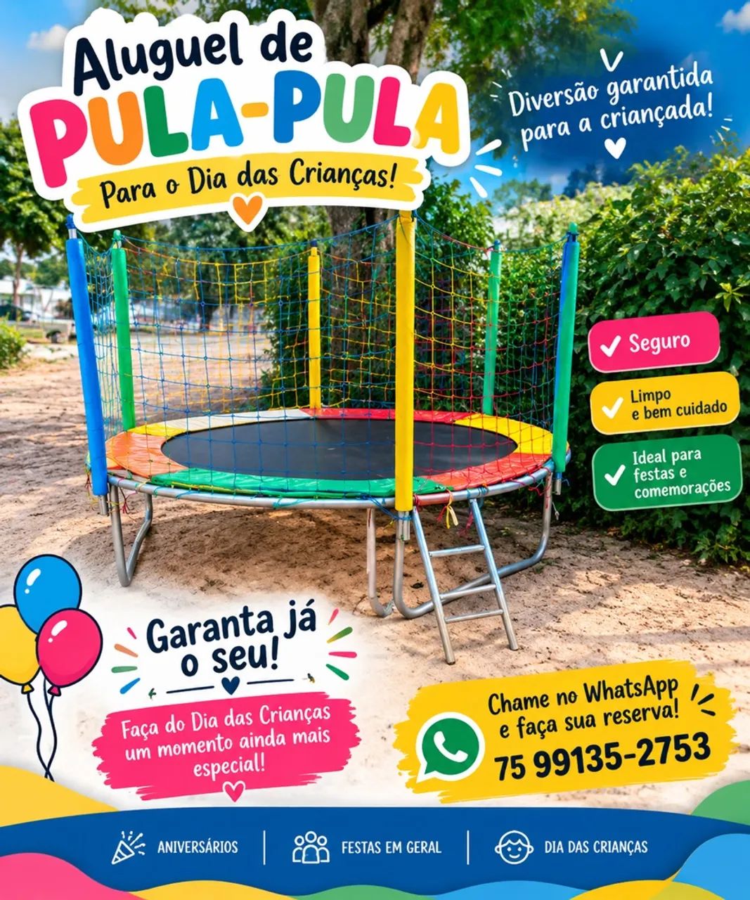 Aluguel de pula pula 