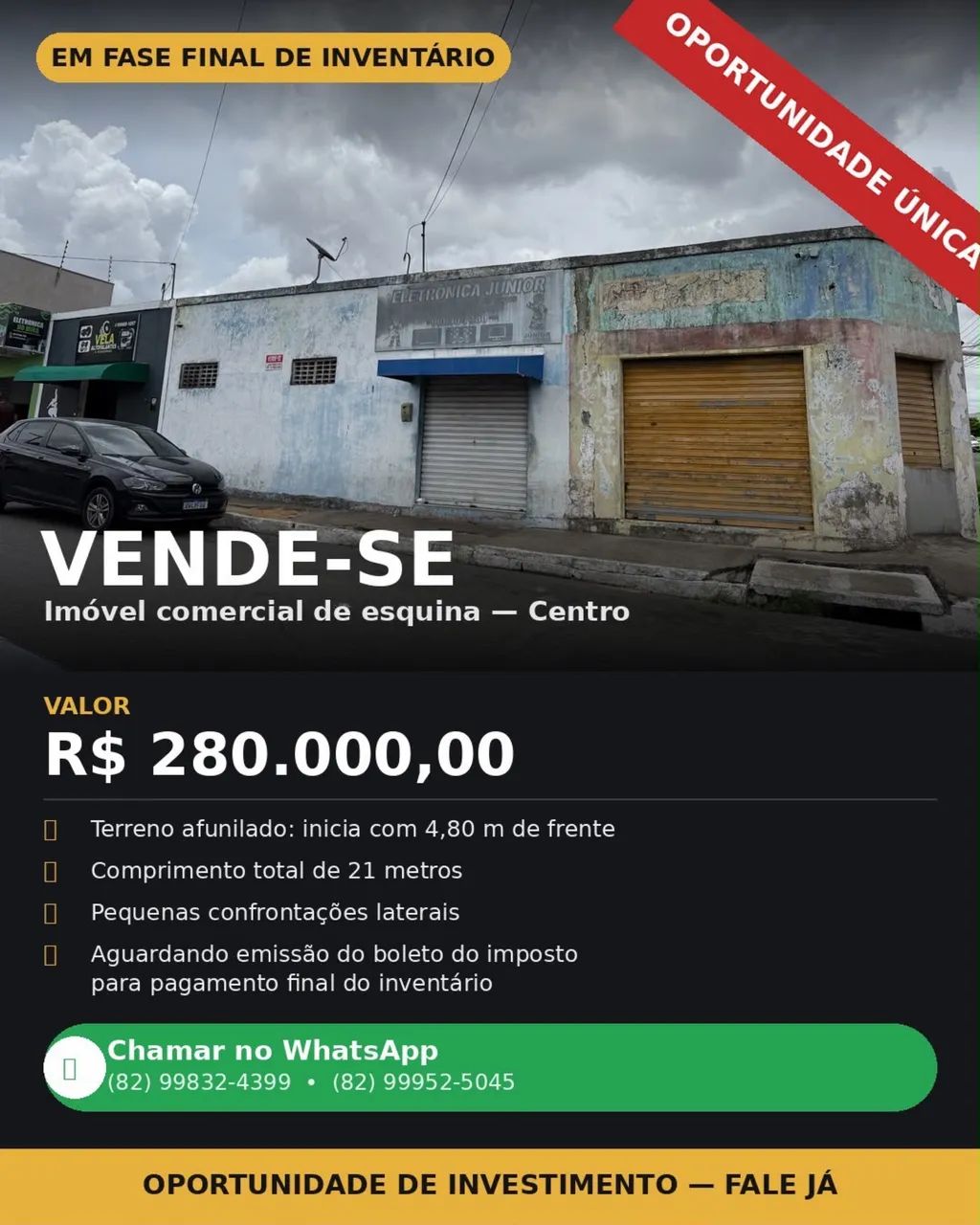 VENDE-SE IMÓVEL COMERCIAL CENTRO  - Foto 2