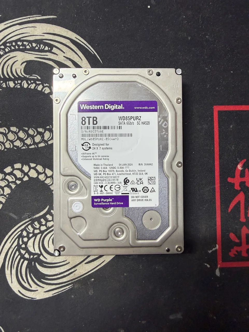 HD 8TB WD Purple PURZ - Armazenamento - Marcos Freire I, Nossa