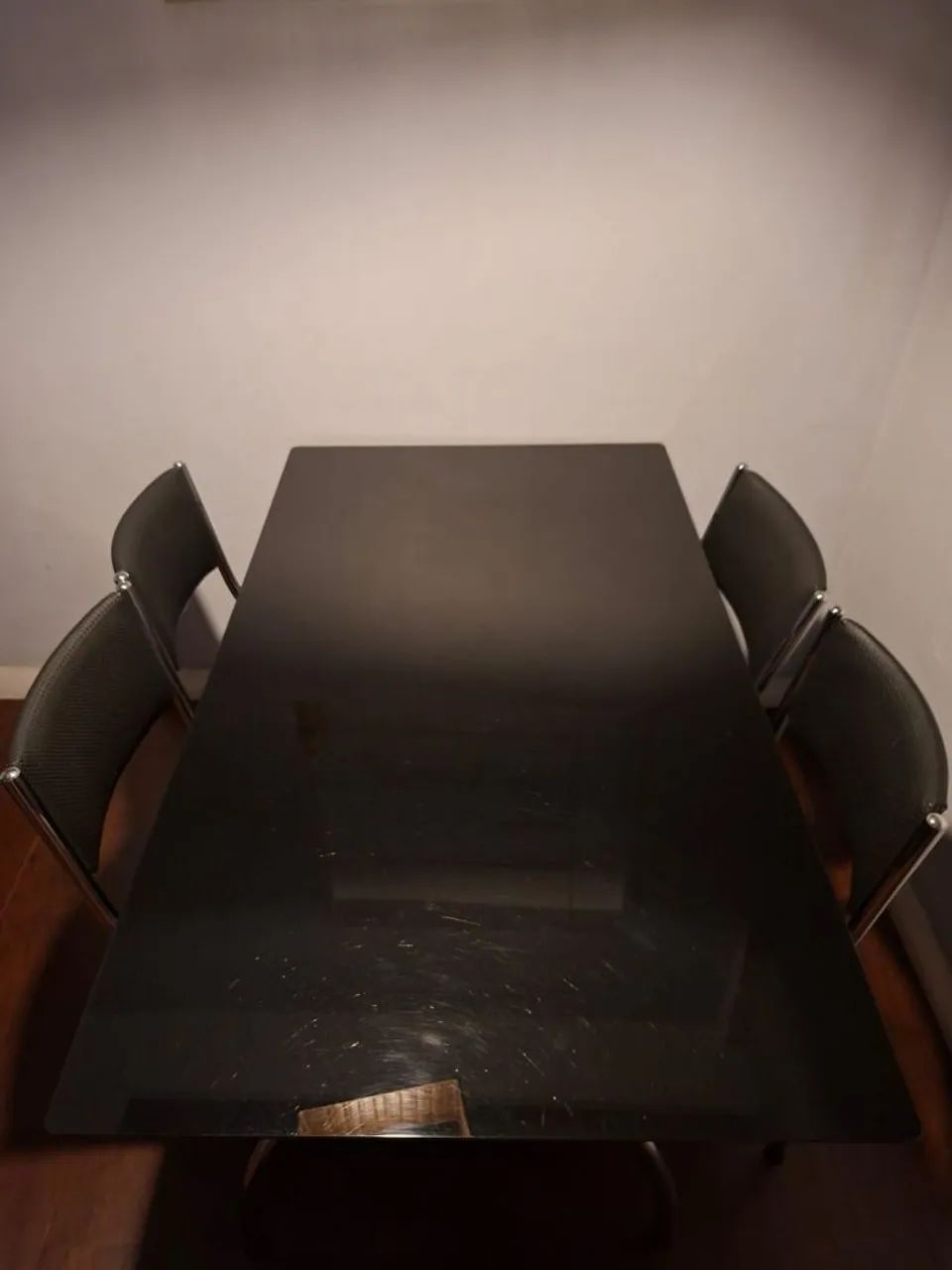 Conjunto de Mesa de vidro com 4 cadeiras - Foto 3