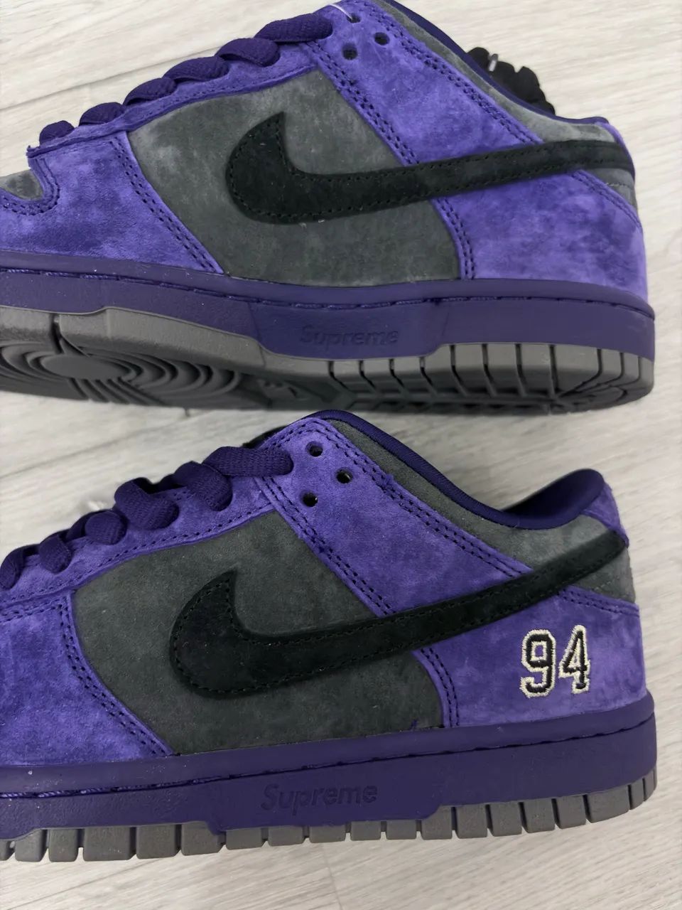Dunk nike x supreme 94 roxo  - Foto 3