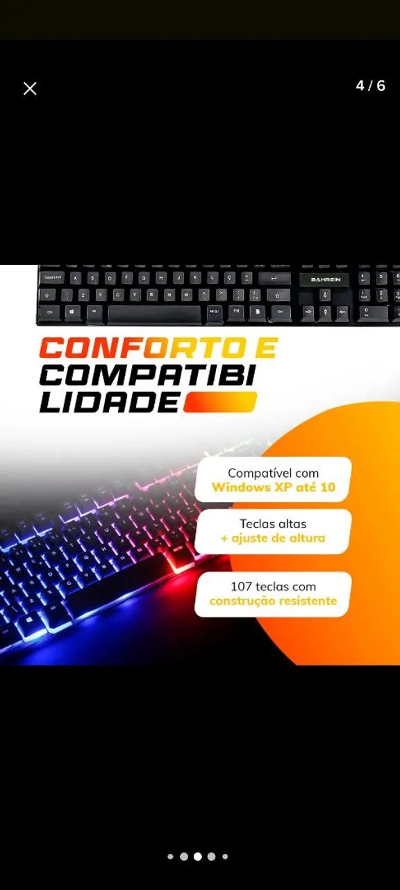 Teclado gamer semi mecanico - Foto 4
