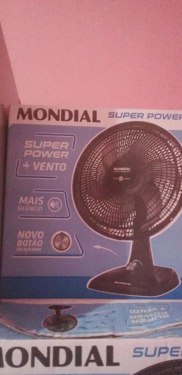 VENTILADOR DE PAREDE E MESA 40CM NOVO  - Foto 3