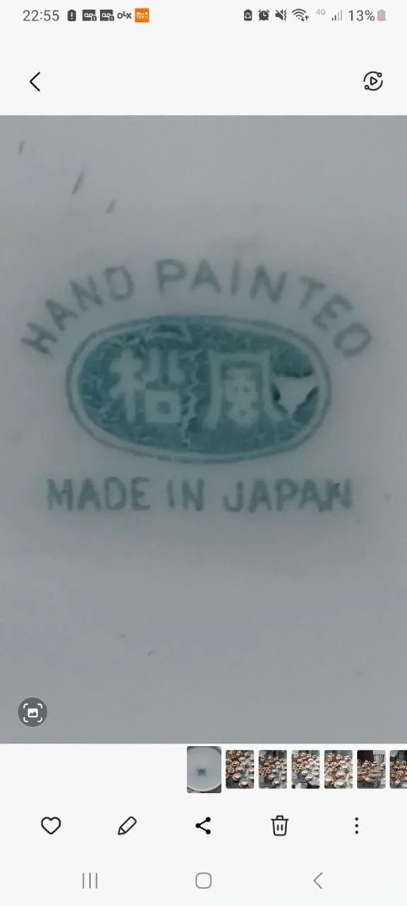 GRANDE LOTE COMPLEMENTAR PORCELANA JAPONESA CASCA DE OVO  - Foto 4