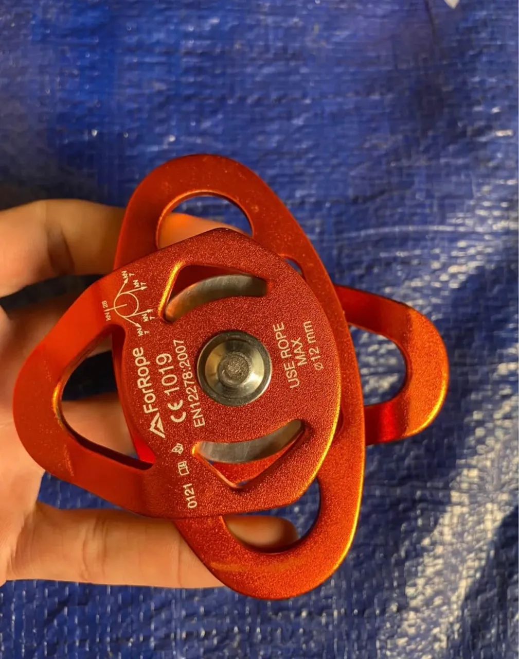 Polia Dupla Oscilante Aluminio Compact 28kn Ce En - For Rope
