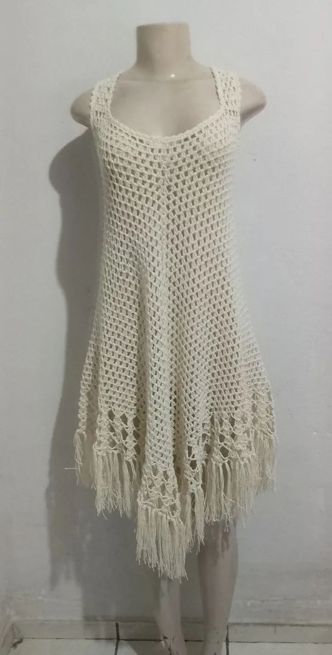 Saída de praia de crochê 