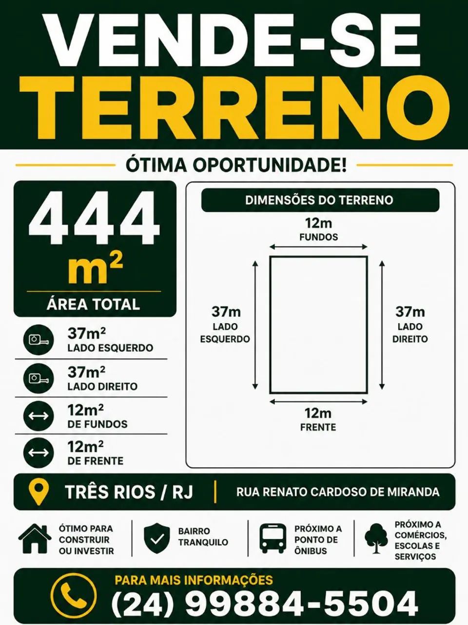Venda de terreno 