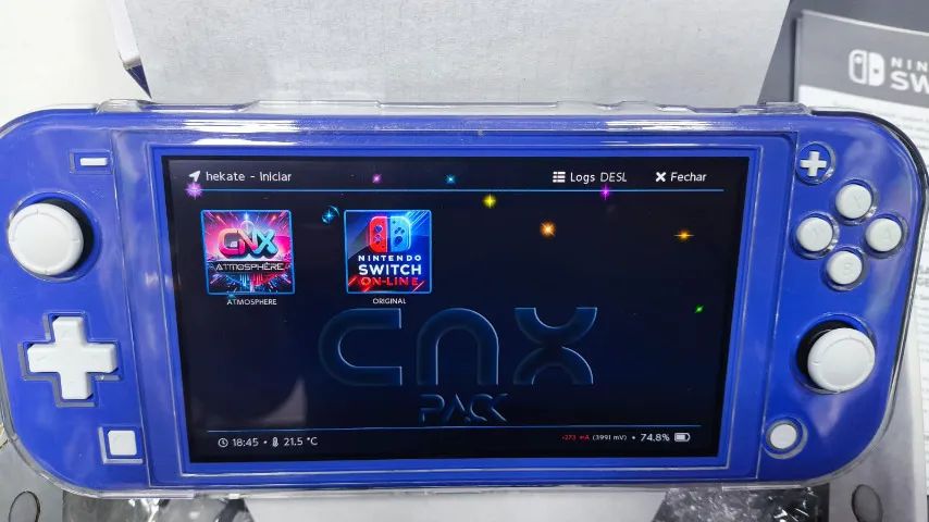 Nintendo Switch lite azul Desbloqueado 256gb Semi - Consoles de