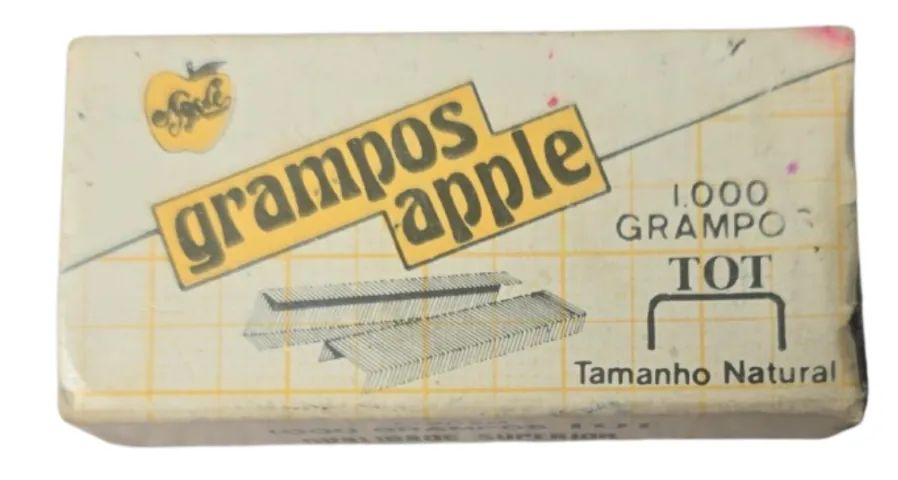 Grampo Apple TOT (tamanho natural / qualidade superior) caixinha de grampos (não sei qt.)