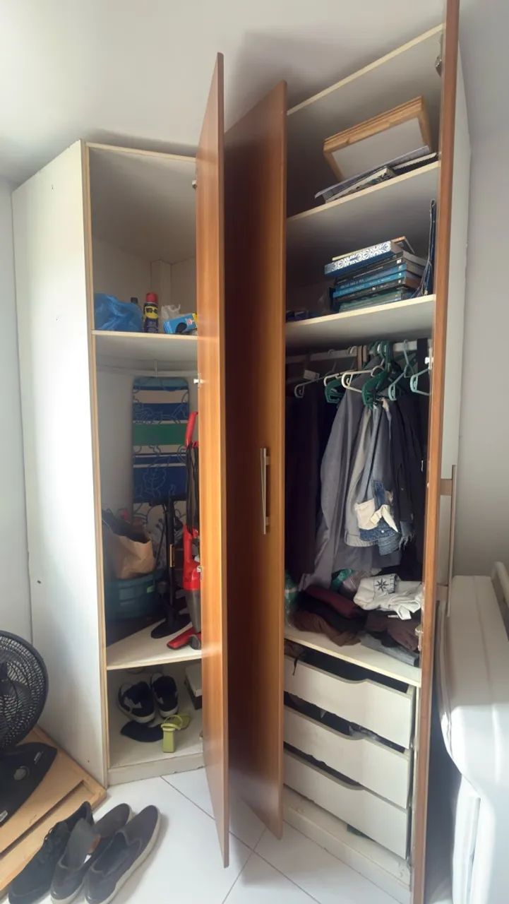 Guarda roupa e armário suspenso  - Foto 4
