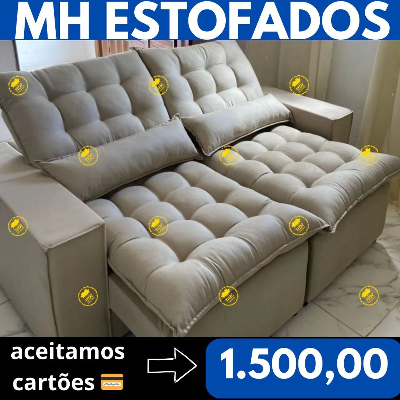 SOFÁS DIRETAMENTE DA FÁBRICA APARTI DE 300,00 - Foto 4