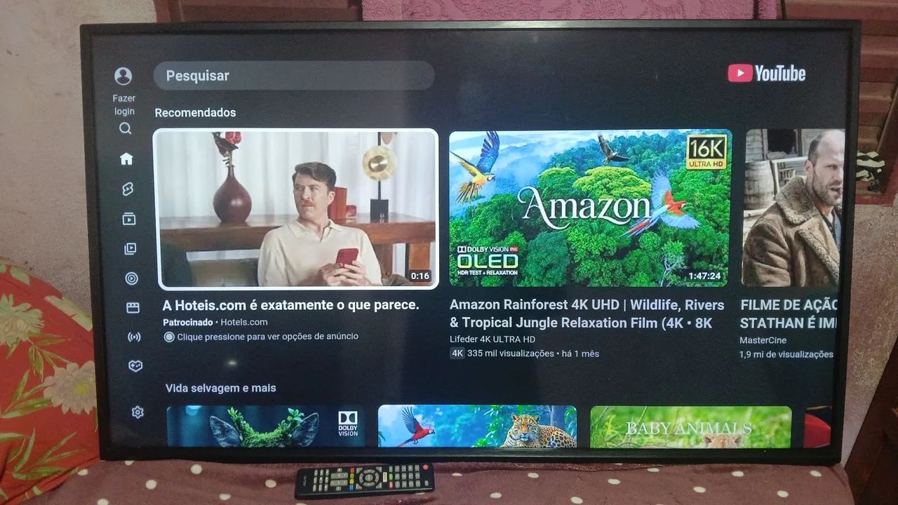 Vendo tv cobia 50 polegadas smart 4k funcionando perfeitamente valor 1300 pra vim buscar  - Foto 3