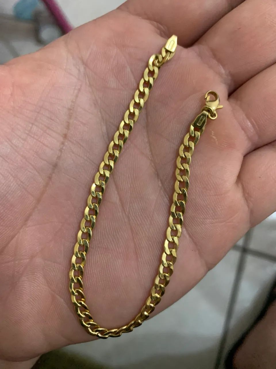Corrente e pulseira de ouro 18k - Foto 2