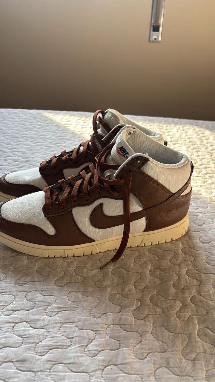 Tênis nike dunk high vintage pecan 44 - Foto 4