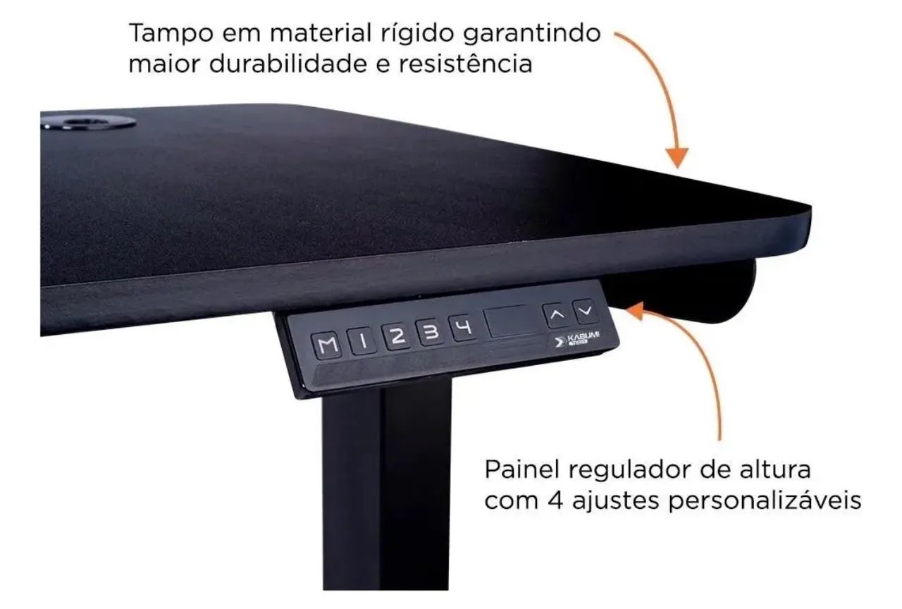 Mesa gamer de escritório regulável elétrica - Foto 4
