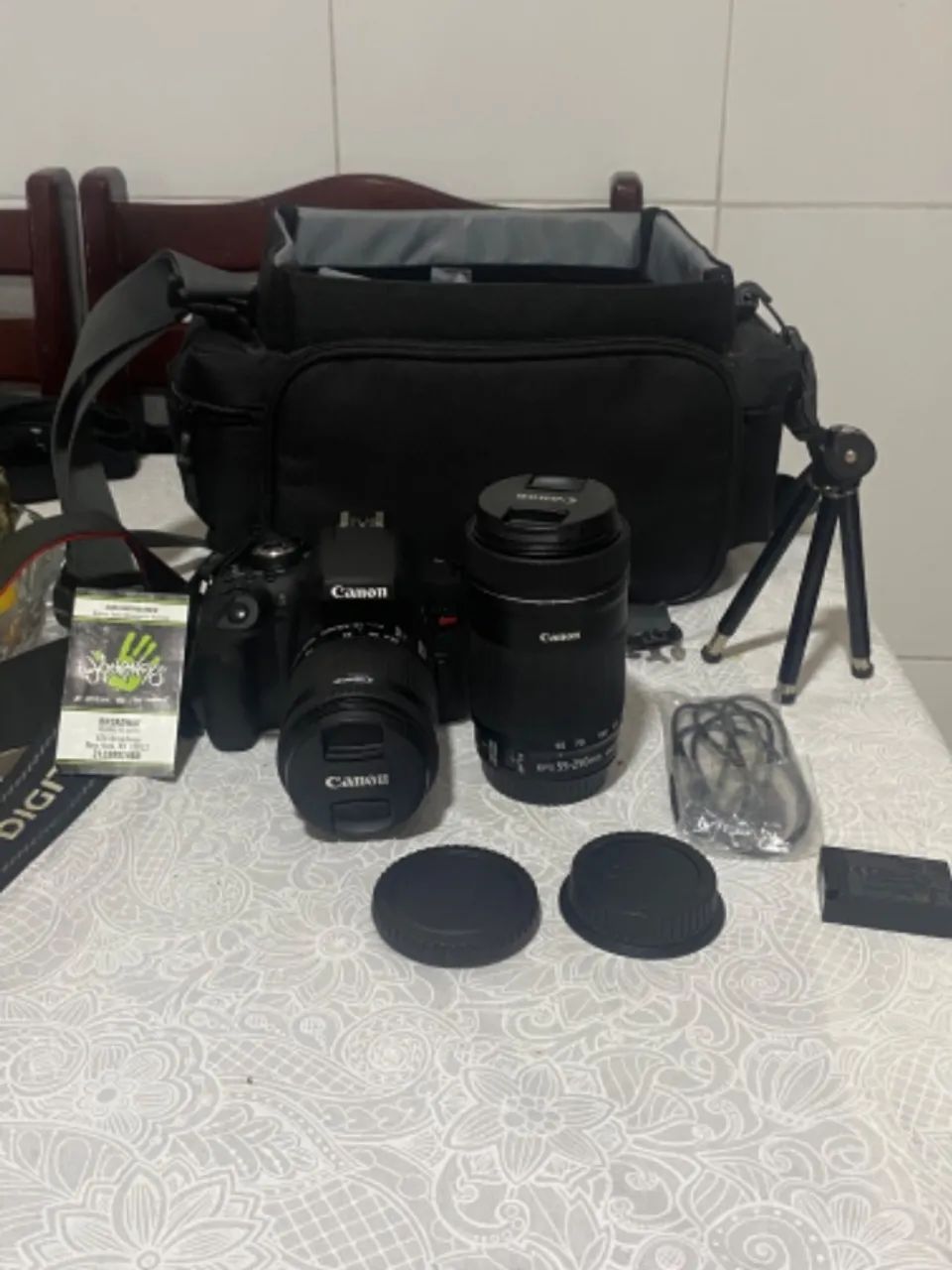 Canon T6i + 18-55 + 55-250 + Bolsa - Kit Completo