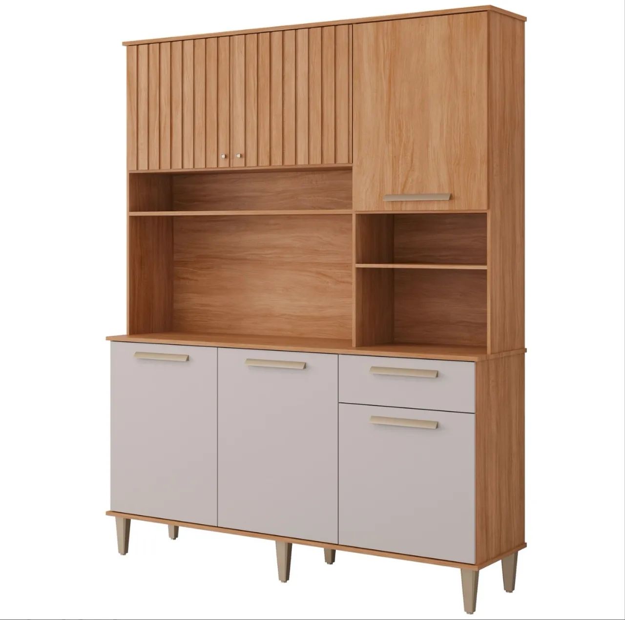 Cozinha Compacta Milano 1,51 m Cinamomo/Off White - Foto 4