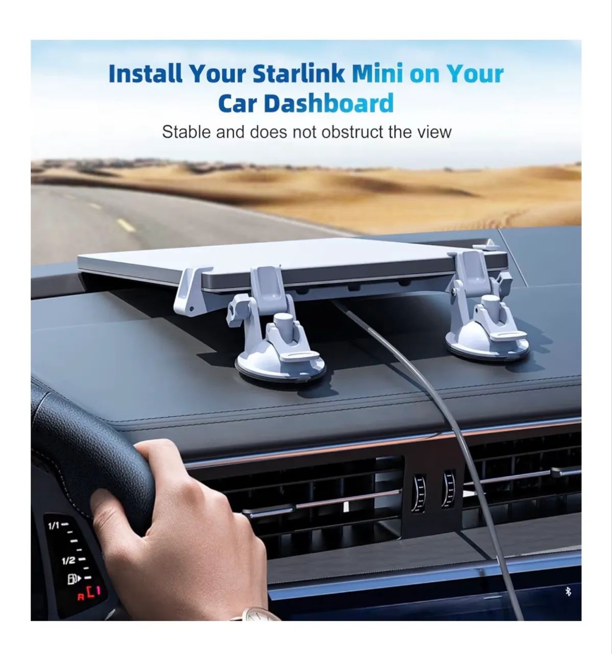 Suporte Starlink Mini Com Ventosas Para Painel e Pára-brisa  - Foto 2