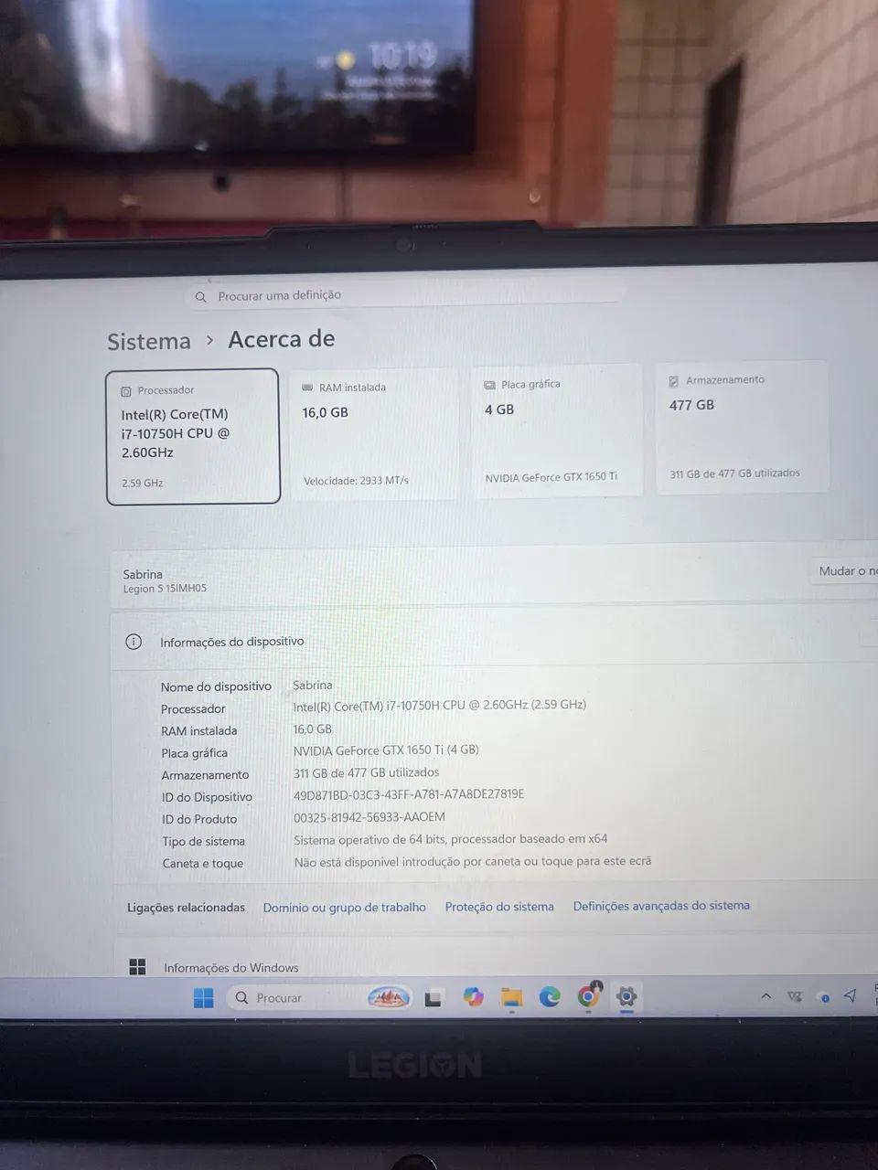 Notebook lenovo legion - Foto 4