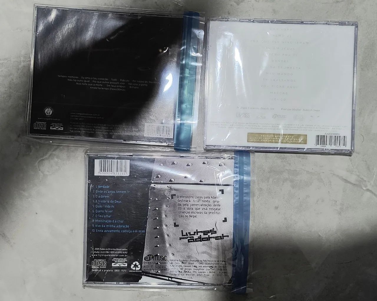 Cds Combo Livres Pra Adorar 3 Cds - Novos - Foto 2