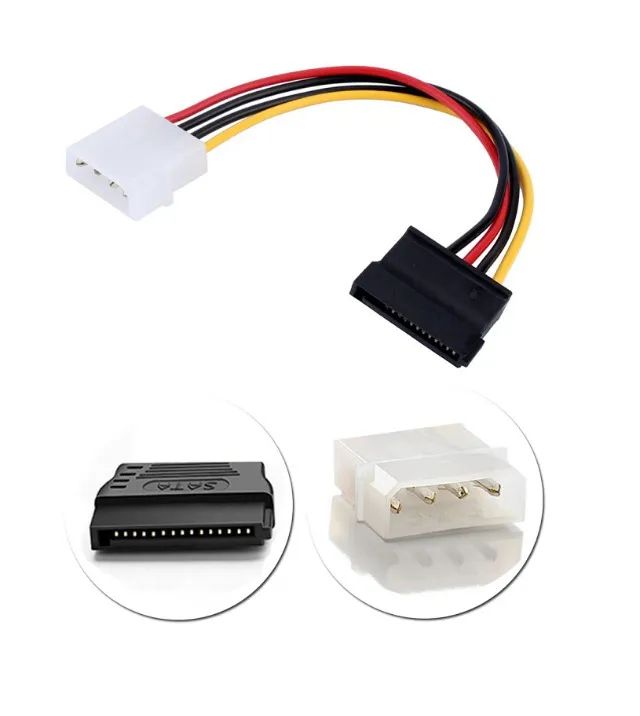 Cabo Adaptador De Força Molex Ide Para Sata